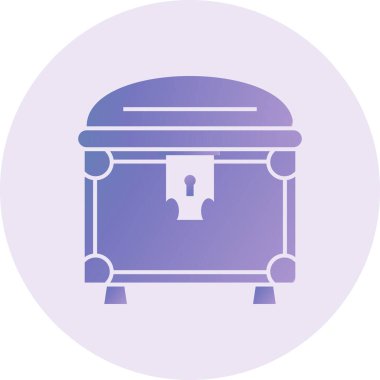 Göğüs modern simgesinin vektör illüstrasyonu