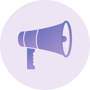 Konuşmacı. Web simgesi basit illüstrasyon