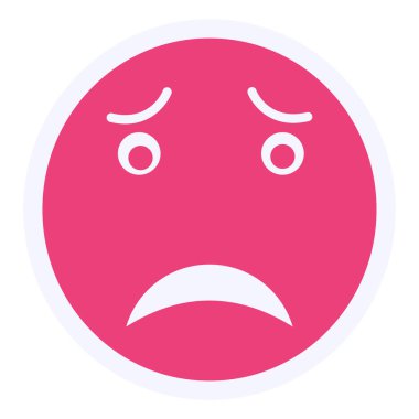 Ağlıyorum. Web simgesi basit illüstrasyon