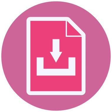 Dosya simgesinin vektör illüstrasyonu