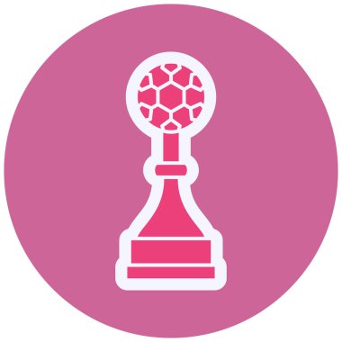 Kupa. Web simgesi basit illüstrasyon