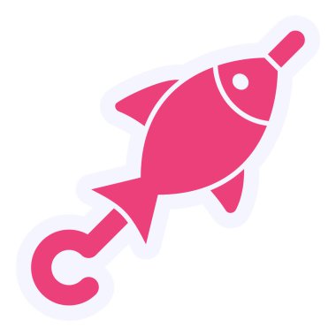 fish icon modern simple illustration 