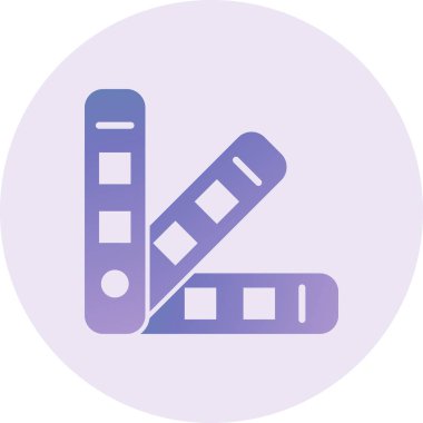 Pantone Vektör Şekil Simgesi Tasarımı