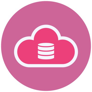 cloud storage technology. web icon simple design