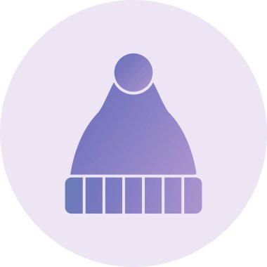 winter hat, web icon simple illustration