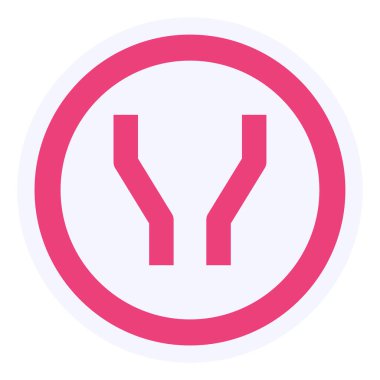 road sign. trendy flat color design icon template for web mobile apps 