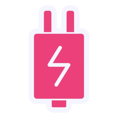 Pil. Web simgesi basit illüstrasyon