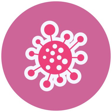 Virüs simgesinin vektör illüstrasyonu