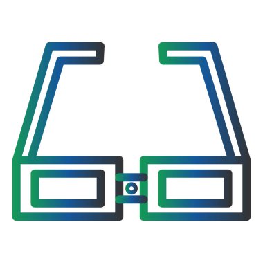web icon, simple illustration of Glasses