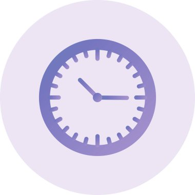 Saat simgesi vektör illüstrasyonu