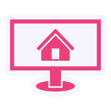 Ev simgesinin vektör illüstrasyonu