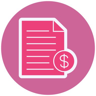 Karar verilmiştir. Web simgesi basit illüstrasyon