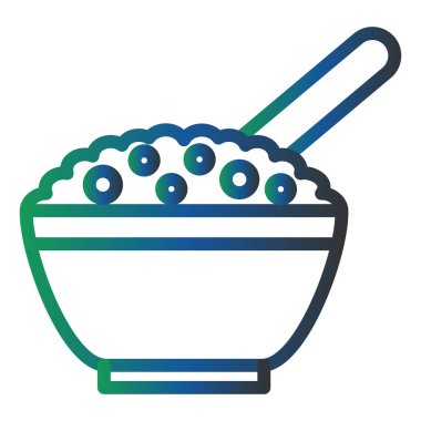 Mısır gevreği modern ikon vektör çizimi