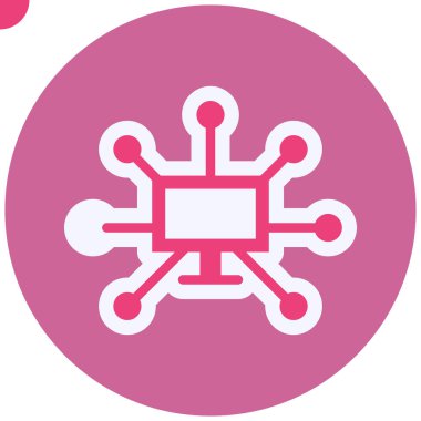 Ağ simgesinin vektör illüstrasyonu