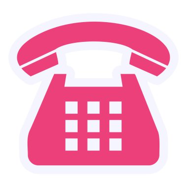 Telefon. Web simgesi vektör illüstrasyonu