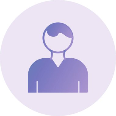 kullanıcı. Web simgesi basit illüstrasyon