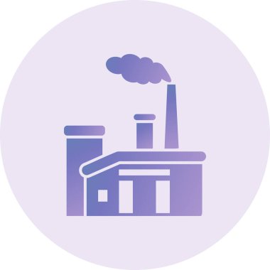 Fabrika simgesi vektör illüstrasyonu