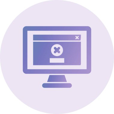 Hata Vektörü Kabartma Simgesi Tasarımı