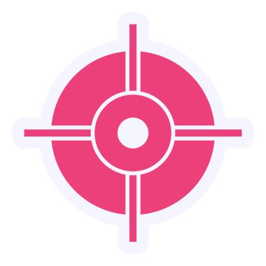 target circular icon, vector illustration