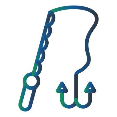 Balıkçılık simgesinin vektör illüstrasyonu