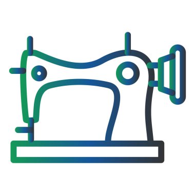 Dikiş makinesi simgesi. vektör illüstrasyonu