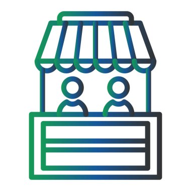 dükkan simgesi vektör illüstrasyonu