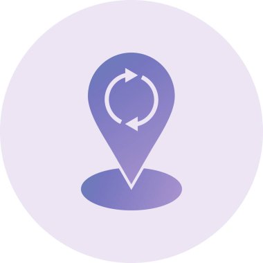 location web icon, simple vector illustration 