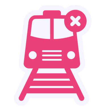 tren. Web simgesi basit illüstrasyon