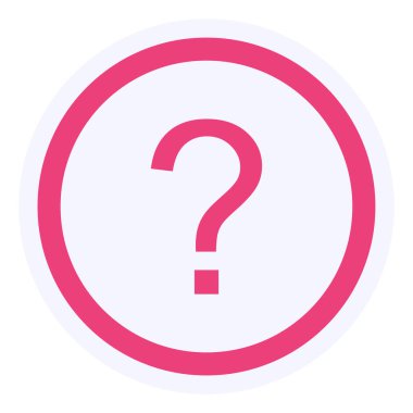 question mark icon, web illustration