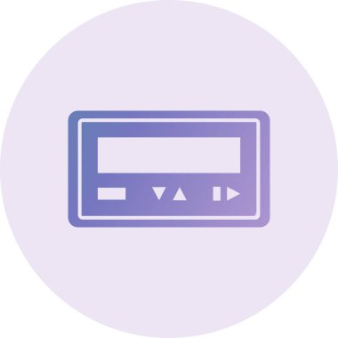 Pager Vector Glyph Icon Design 