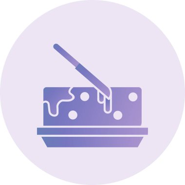 Tereyağı modern simge vektör çizimi