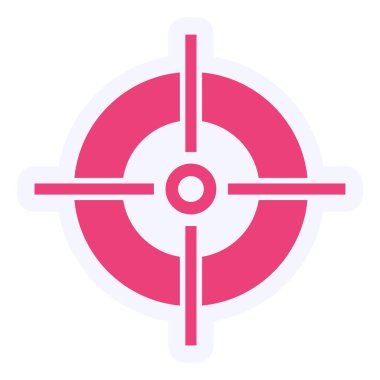 target circular icon, vector illustration