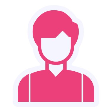 avatar. Web simgesi basit illüstrasyon