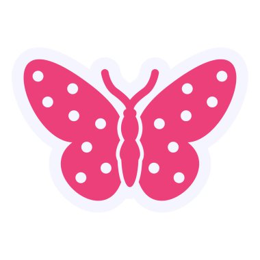 Kelebek. Web simgesi basit tasarım