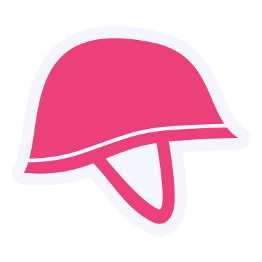 Ordu kaskı. Web simgesi basit illüstrasyon