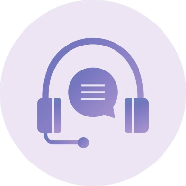 Modern çağrı merkezi simgesinin vektör illüstrasyonu