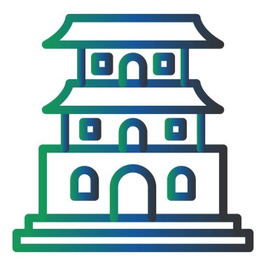 Bina. Web simgesi basit tasarım