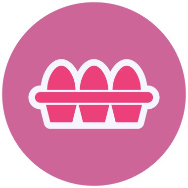 Yumurta. Web simgesi basit illüstrasyon