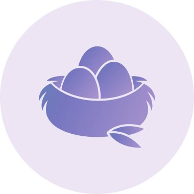 Yuva Vektörü Kabartma Simgesi Tasarımı