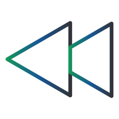 vector  Note Backward icon illustration