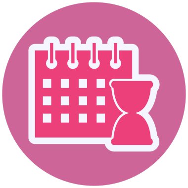 Takvim. Web simgesi basit illüstrasyon