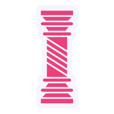 Sütun Vektörü Şekil Simgesi Tasarımı 