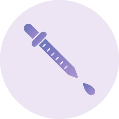 Pipette Vector Glyph Icon Design