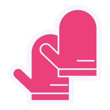Oven Mitt modern icon vector illustration