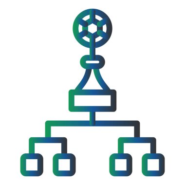 hiyerarşi. Web simgesi basit illüstrasyon