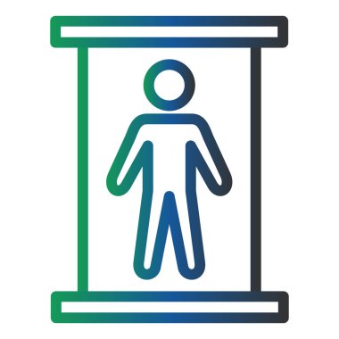 vector illustration of Body Scan icon