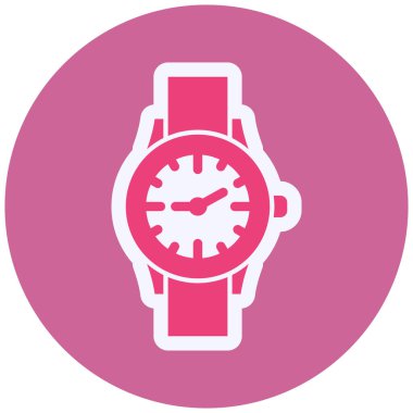 Kol saati. Web simgesi basit illüstrasyon