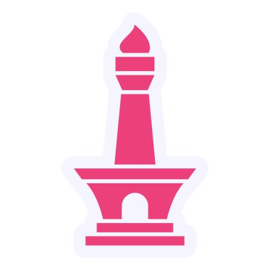 vector illustration of Monas  icon