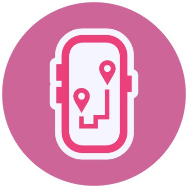 Location web icon, simple illustration of gps 