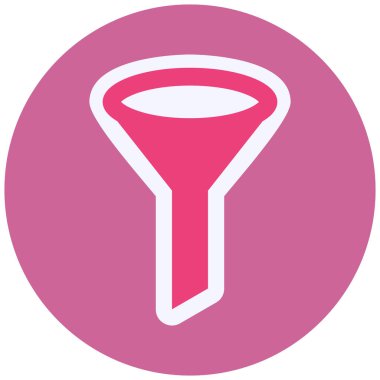 Filtre Sonucu modern simge vektör illüstrasyonu